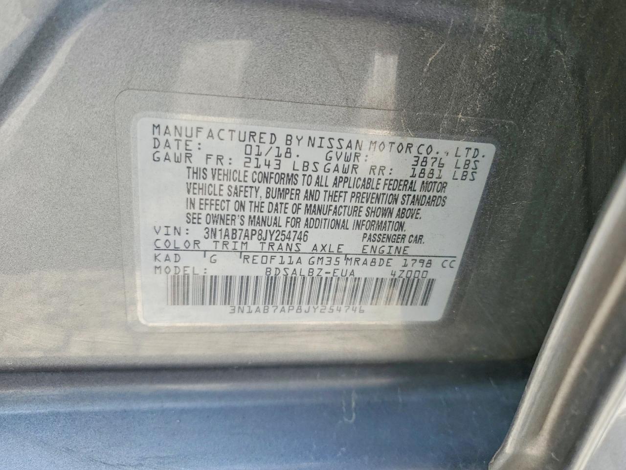 2018 NISSAN SENTRA
