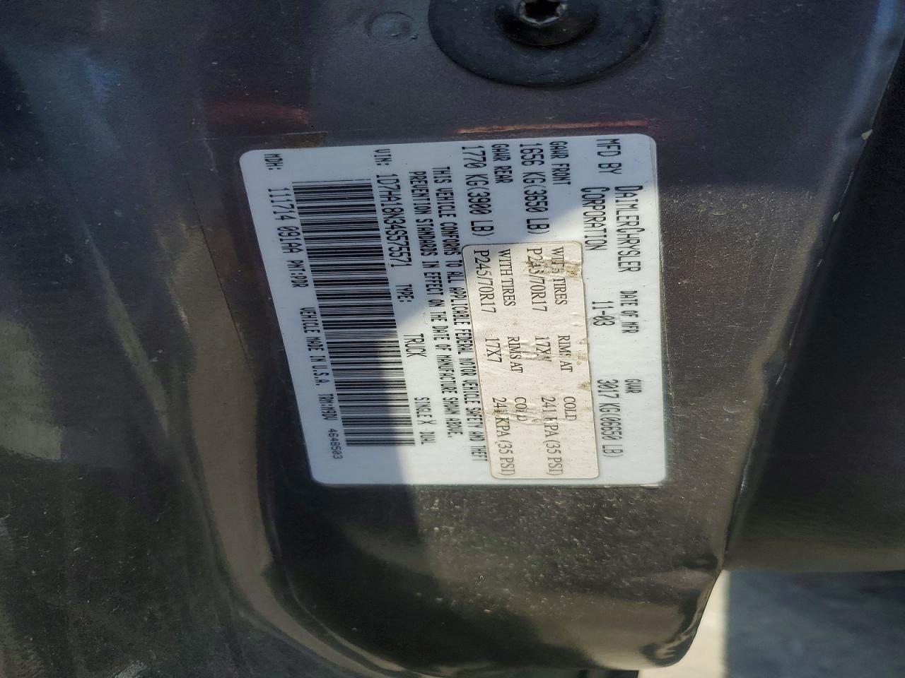 2004 DODGE RAM 1500