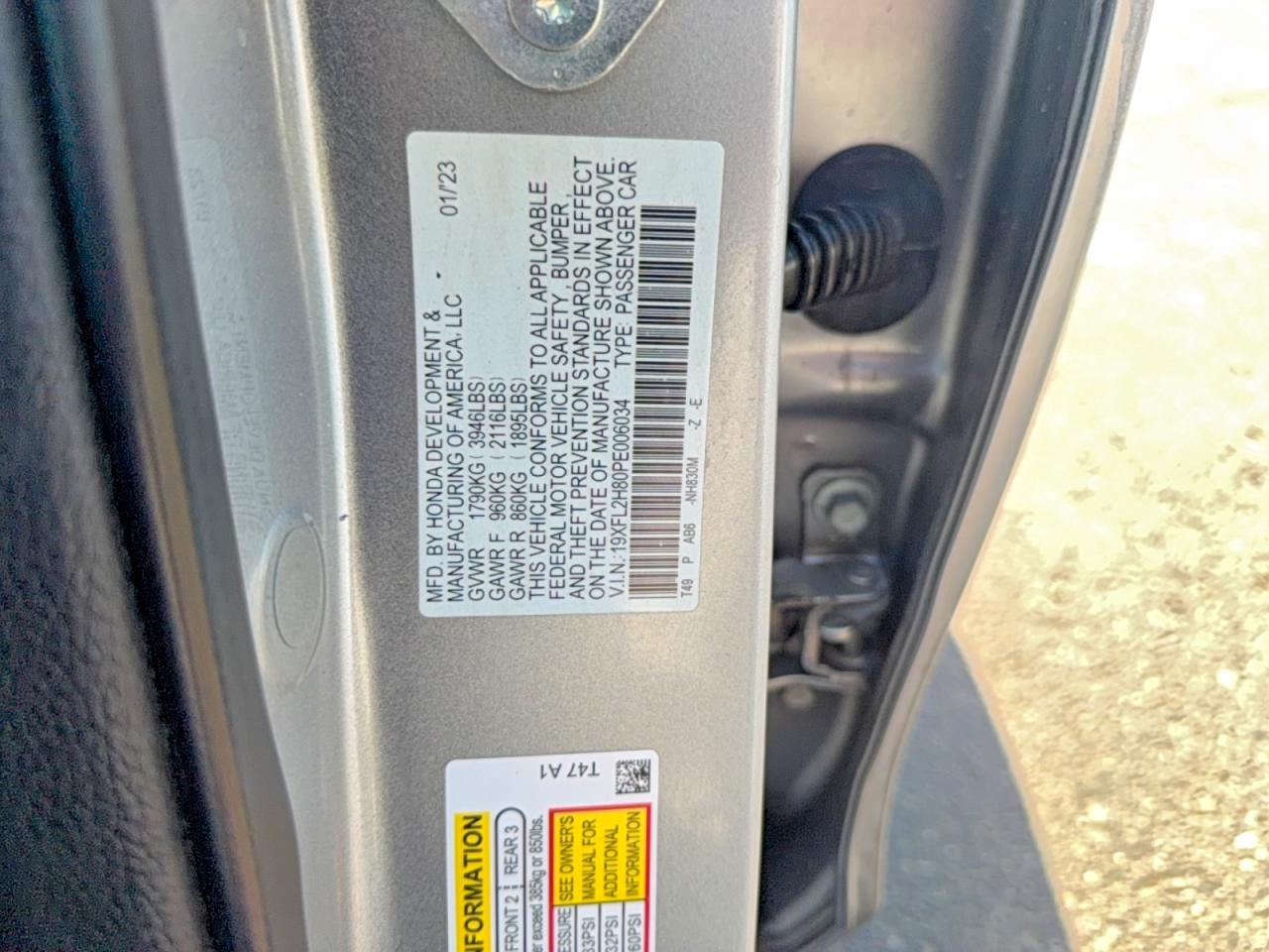 2023 HONDA CIVIC