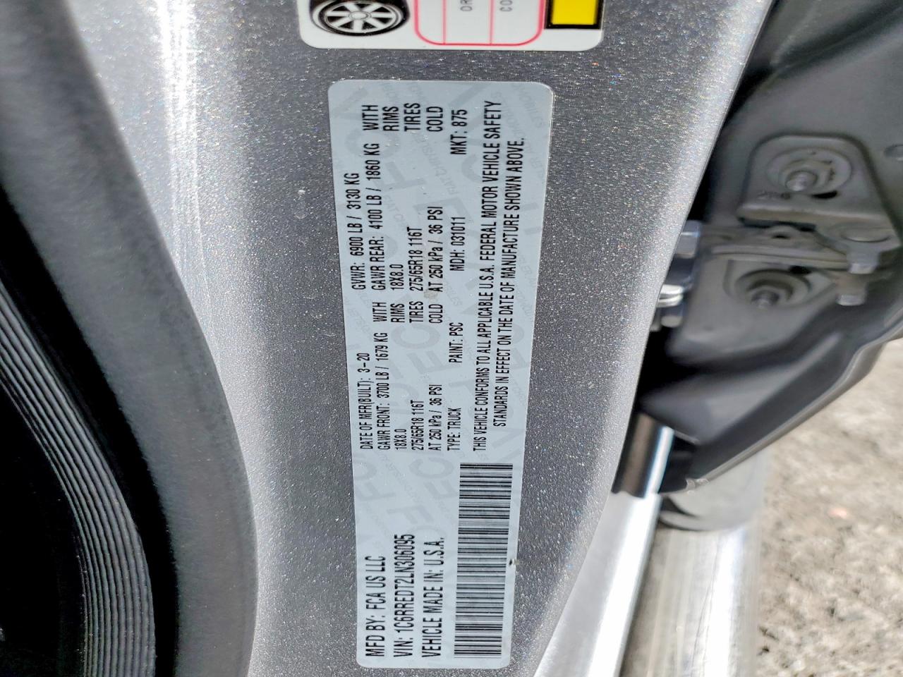 2020 RAM 1500
