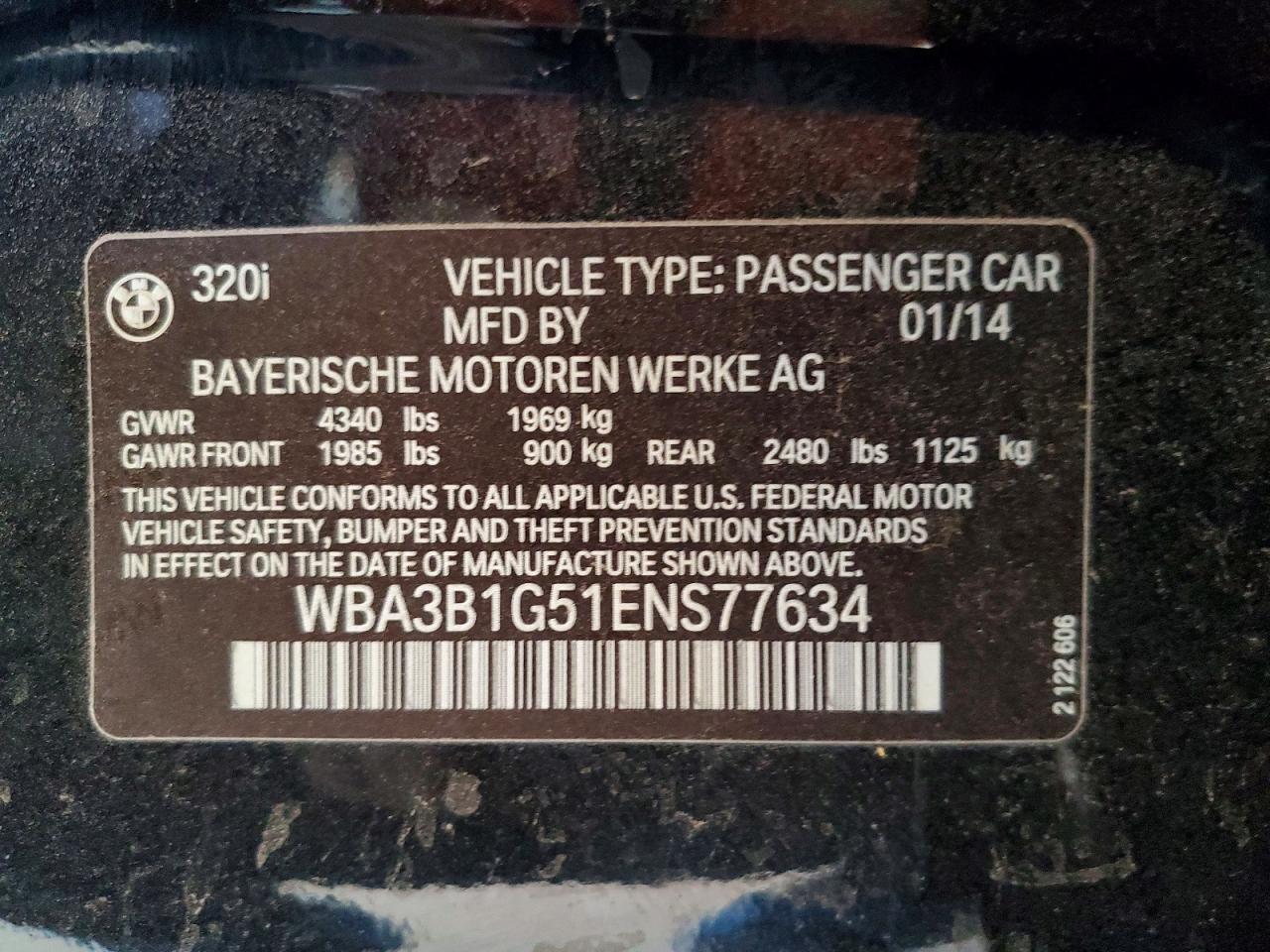 2014 BMW 3 SERIES