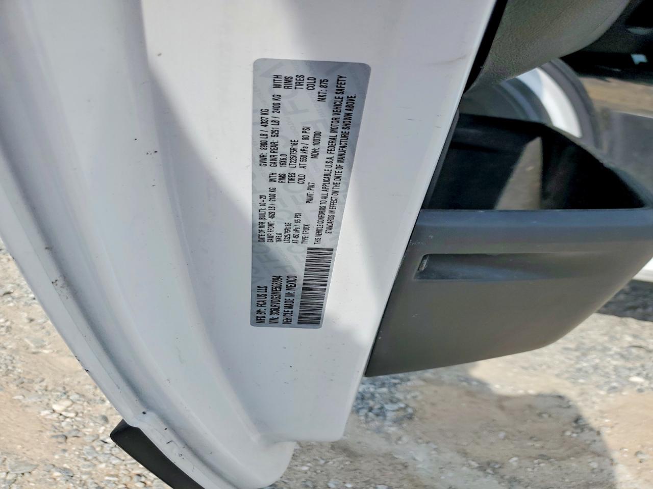 2021 RAM PROMASTER