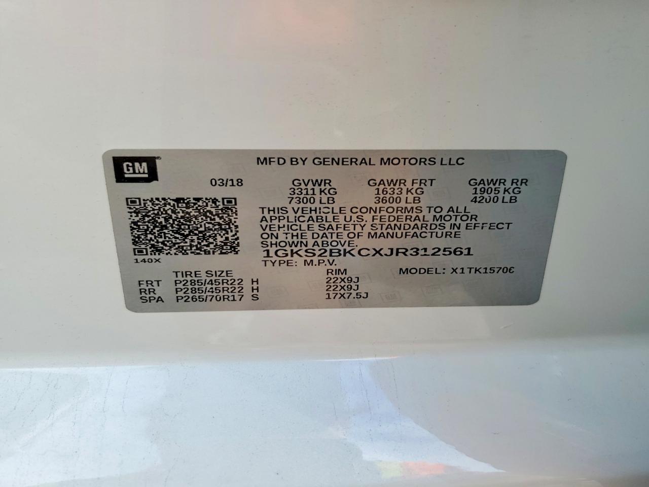 2018 GMC YUKON