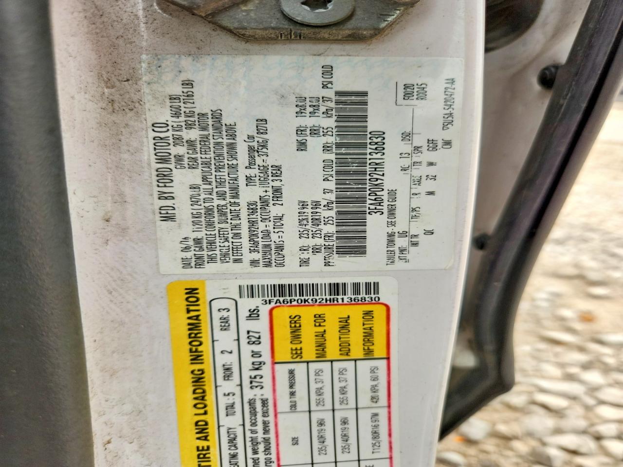 2017 FORD FUSION