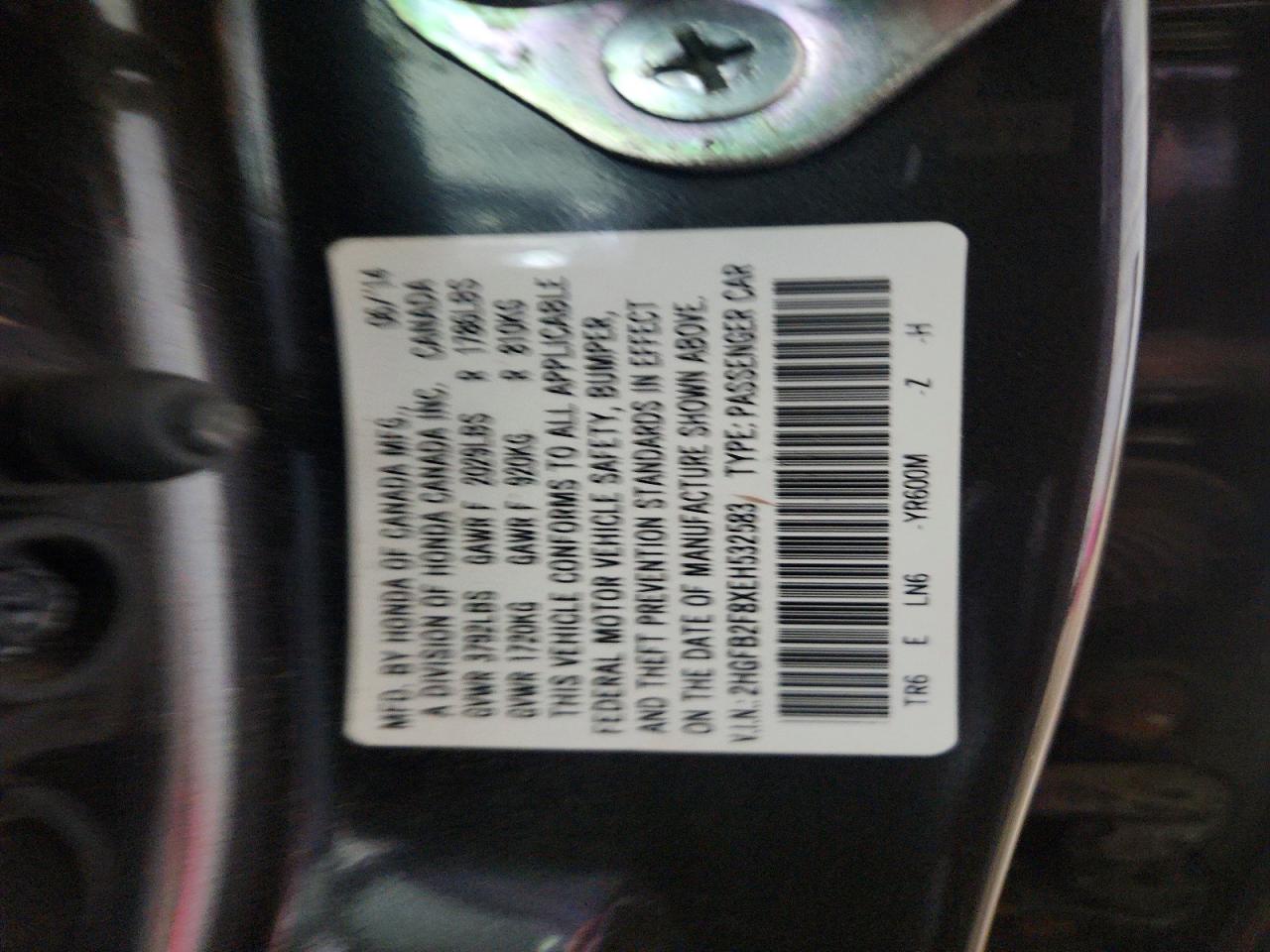 2014 HONDA CIVIC