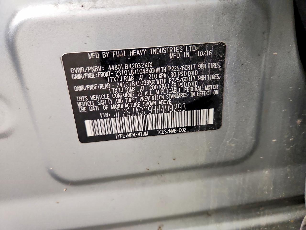 2017 SUBARU FORESTER