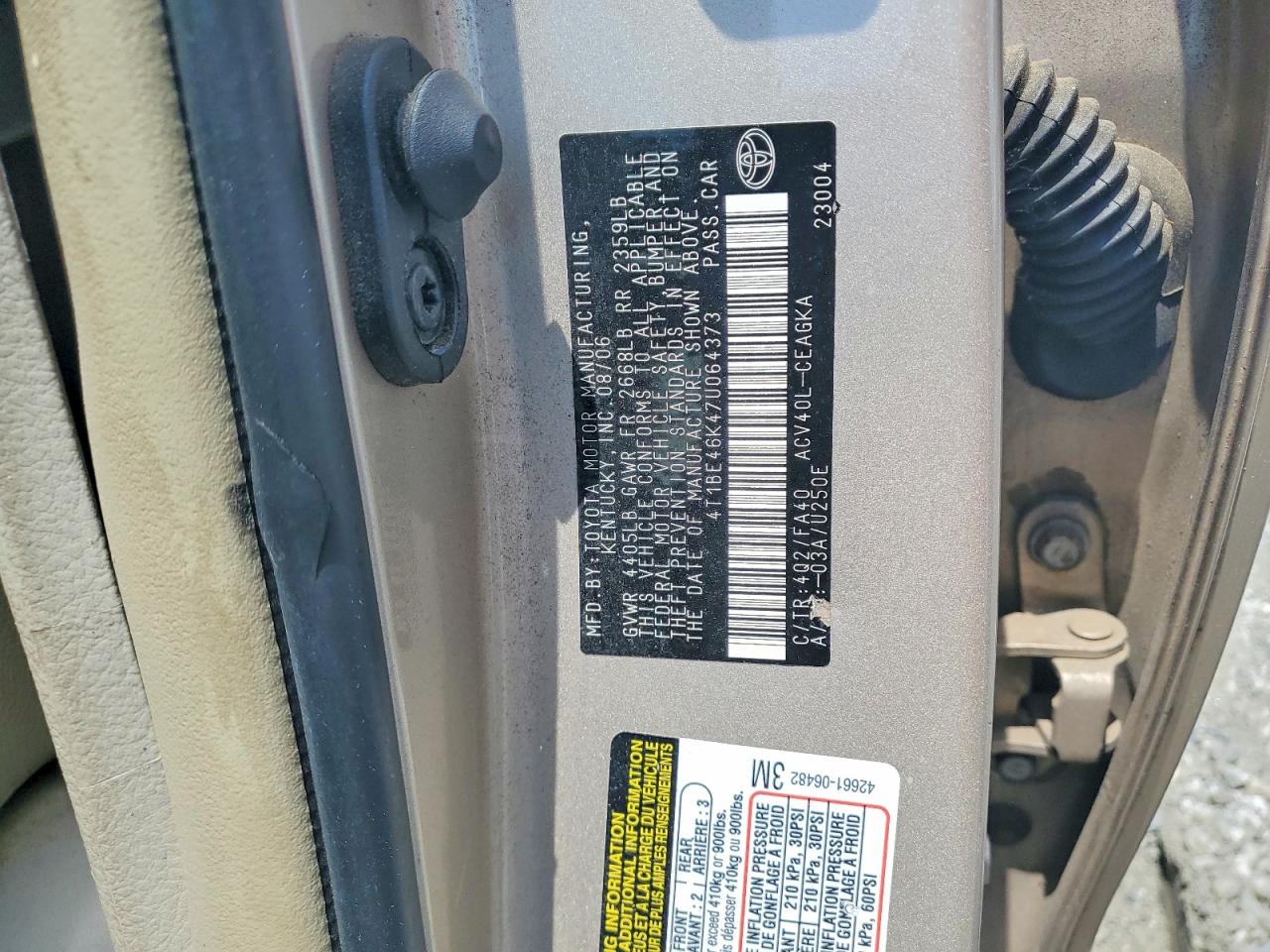 2007 TOYOTA CAMRY