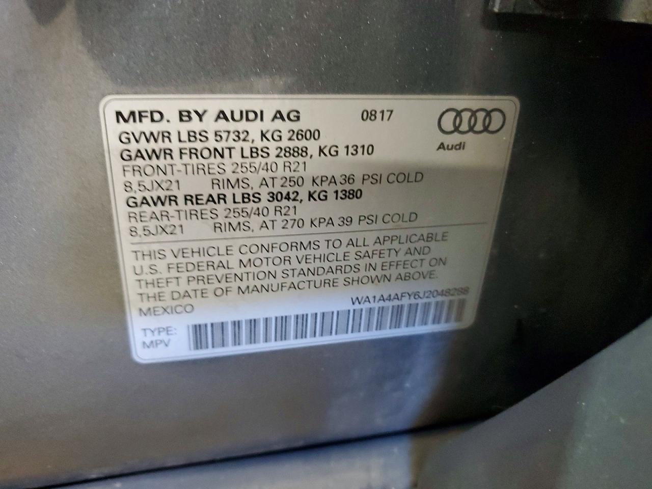 2018 AUDI SQ5