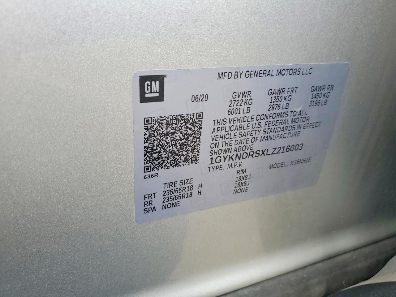 2020 CADILLAC XT5