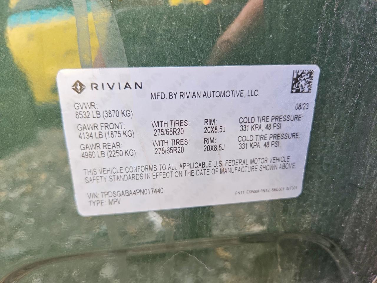 2023 RIVIAN RIS