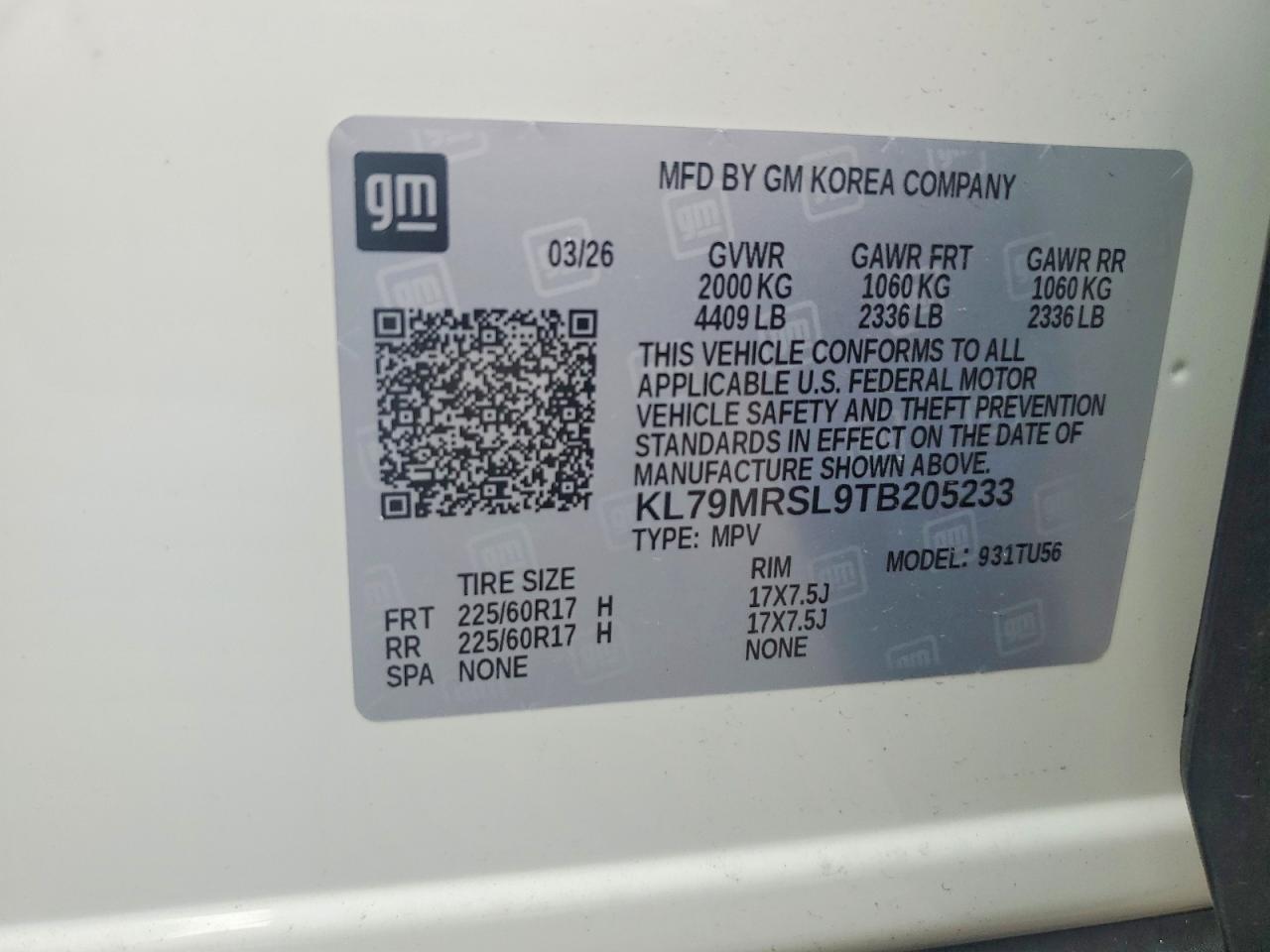 2026 CHEVROLET TRAILBLZR