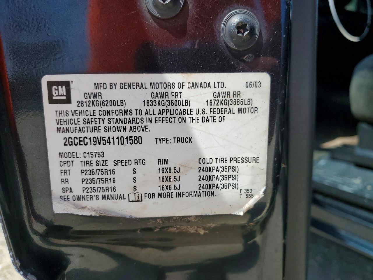 2004 CHEVROLET SILVERADO