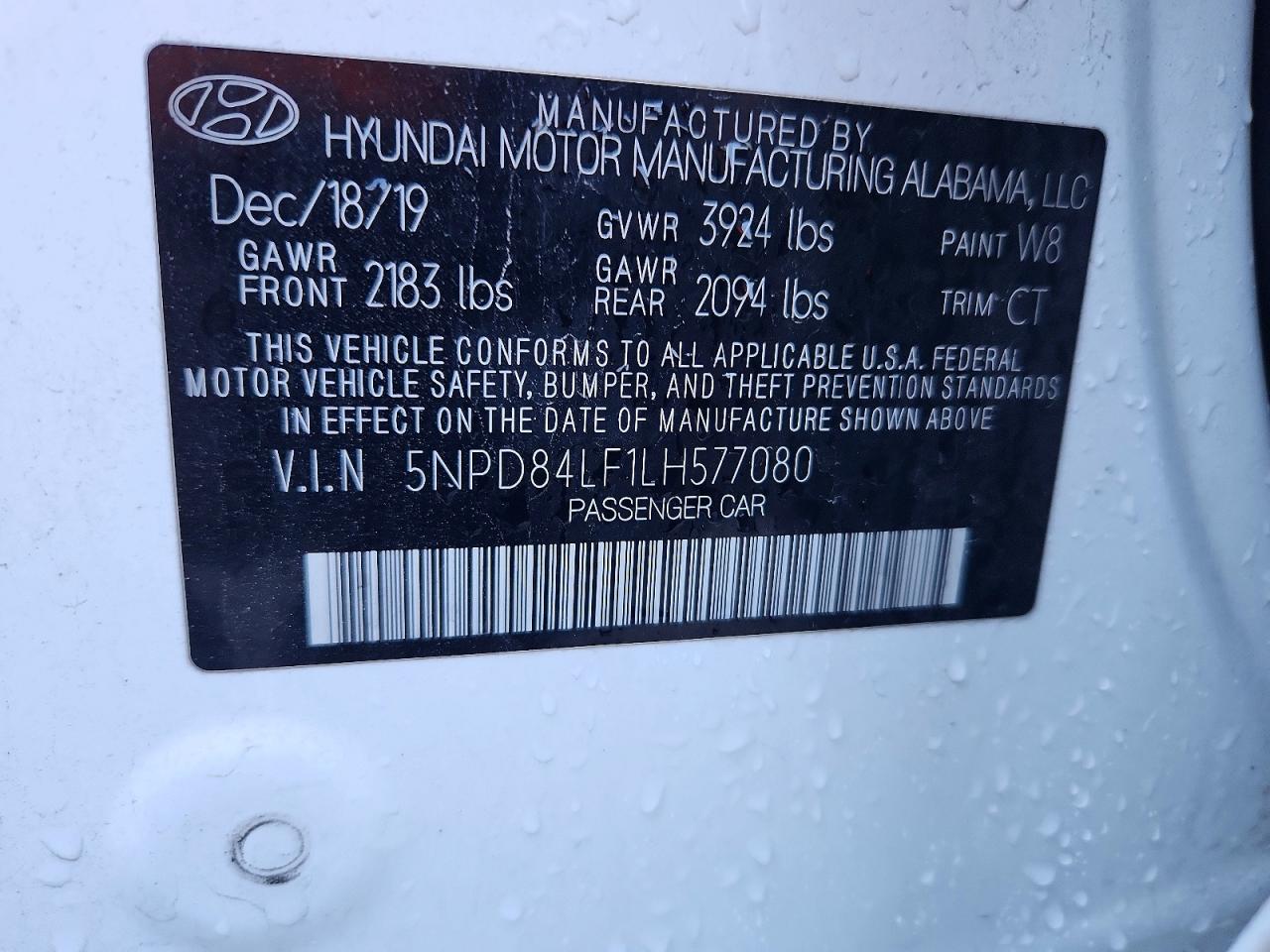 2020 HYUNDAI ELANTRA