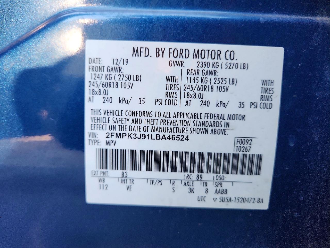 2020 FORD EDGE