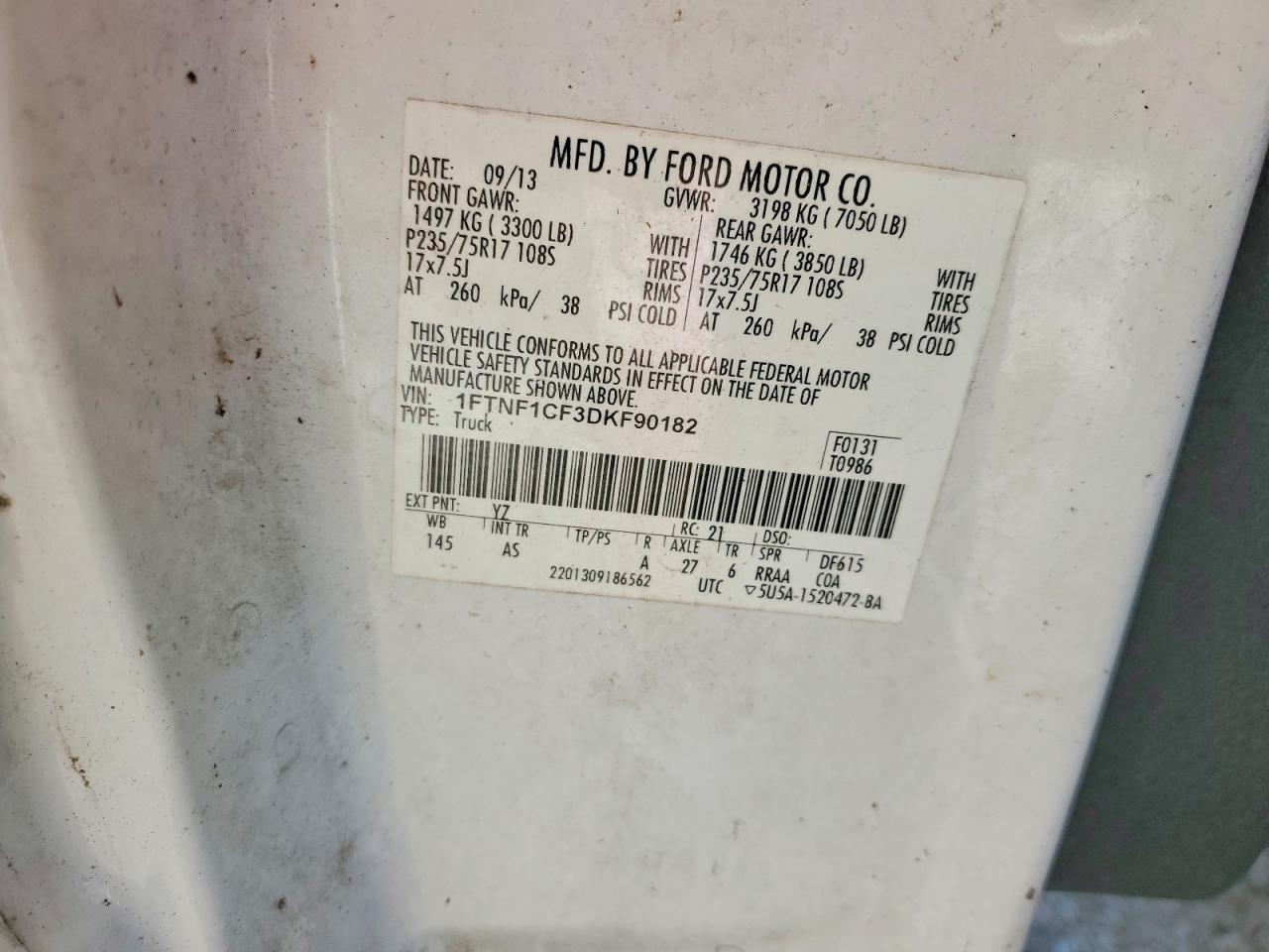 2013 FORD F150
