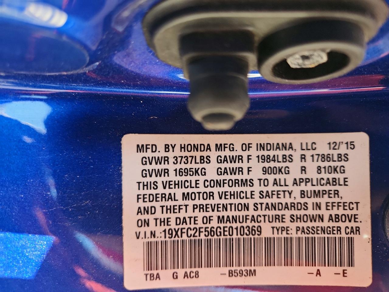 2016 HONDA CIVIC
