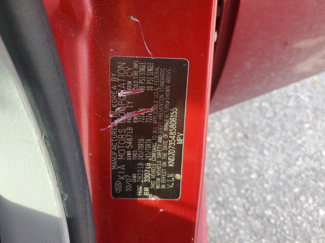 2008 KIA SORENTO