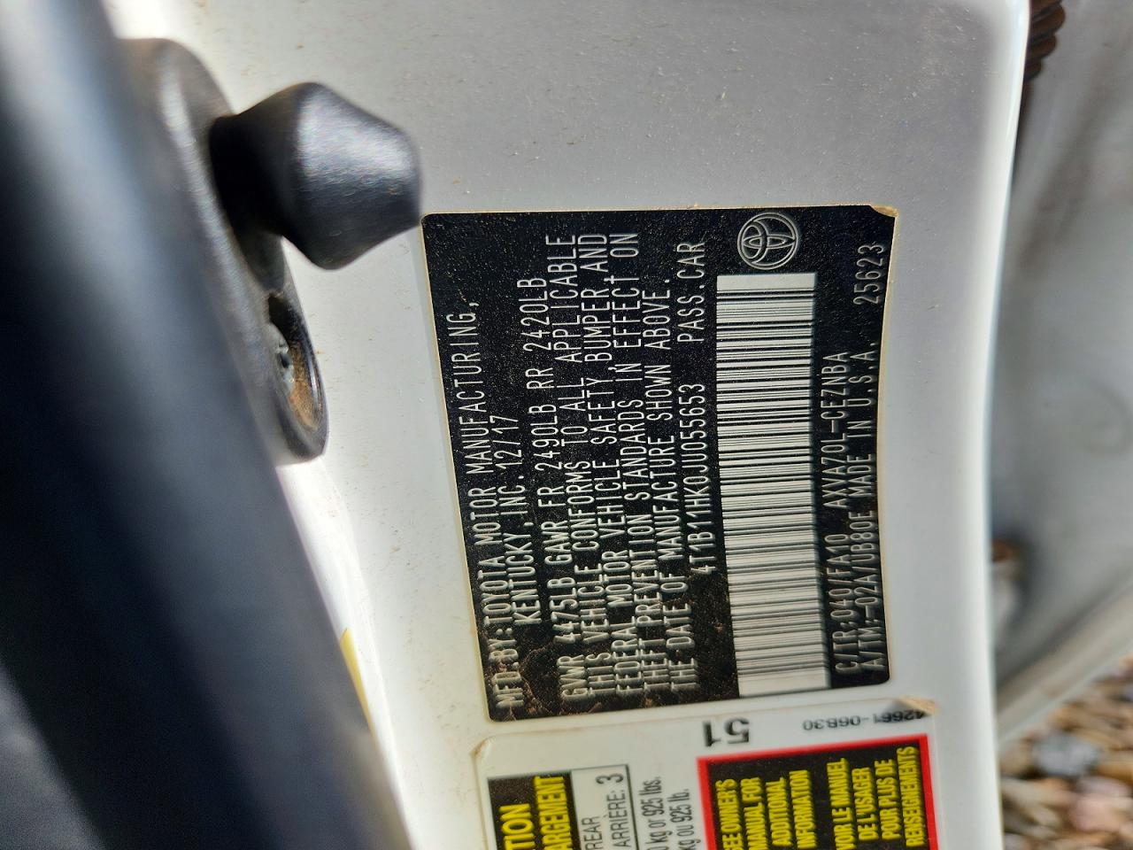 2018 TOYOTA CAMRY