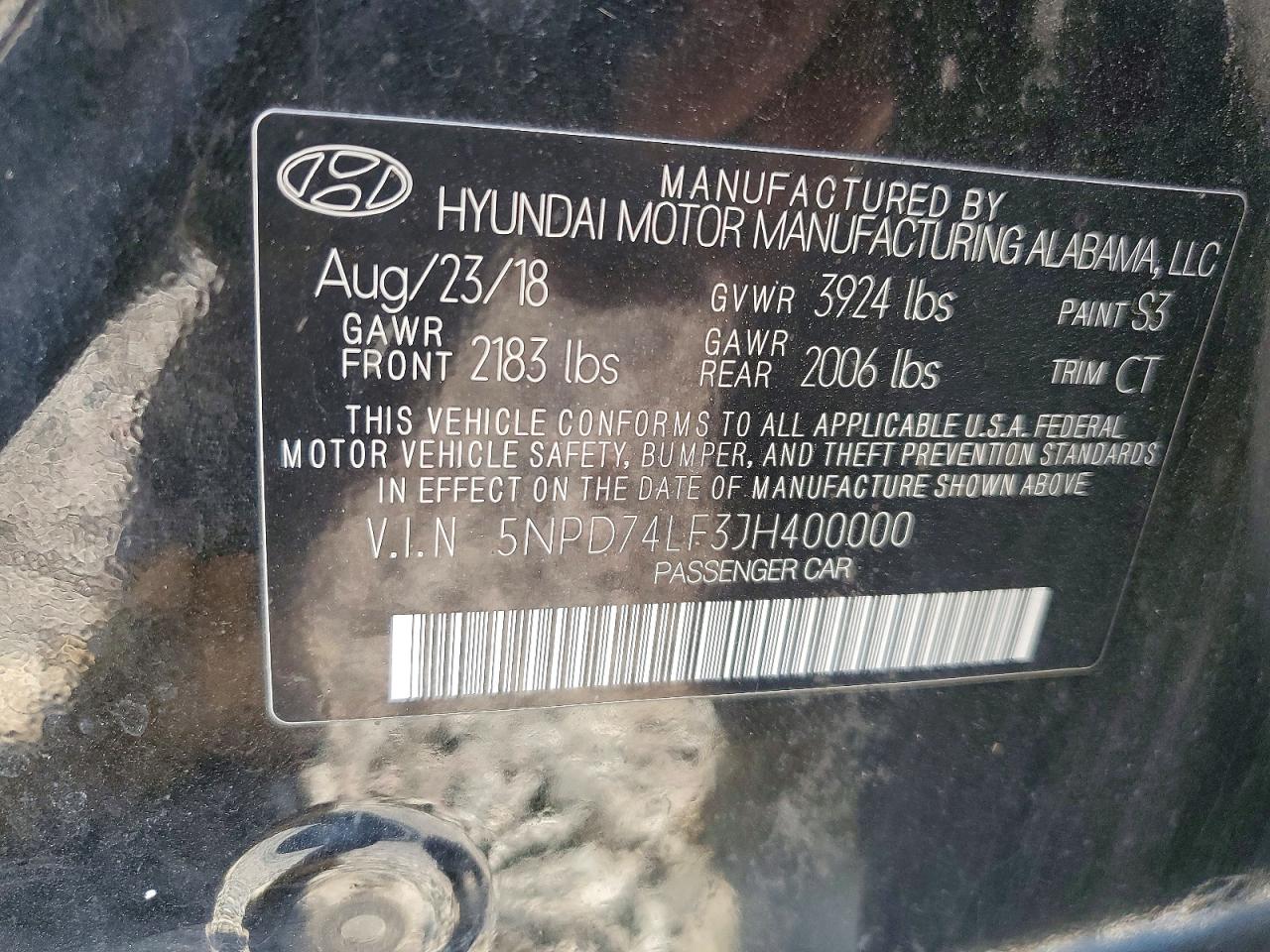 2018 HYUNDAI ELANTRA