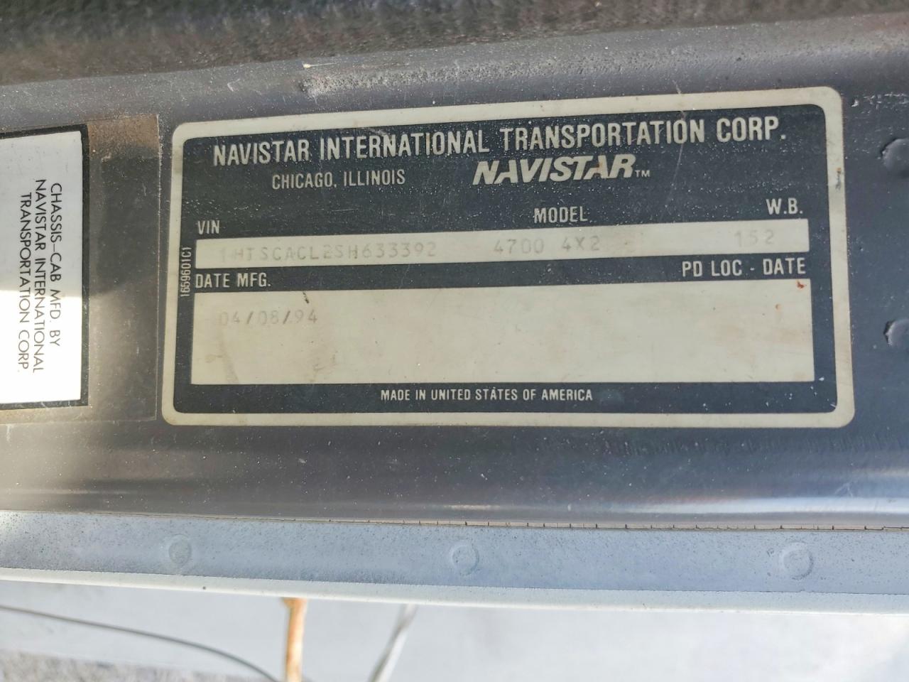 1995 INTERNATIONAL 4000 SERIE