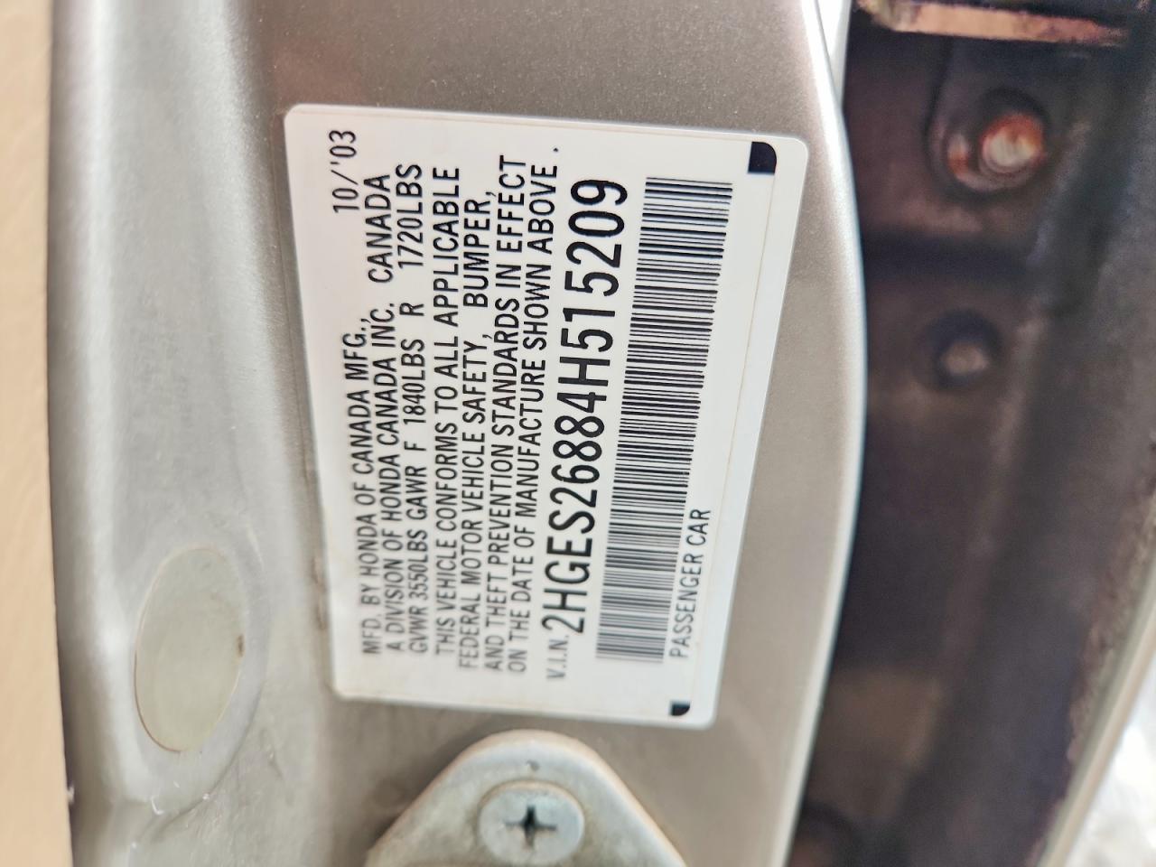 2004 HONDA CIVIC