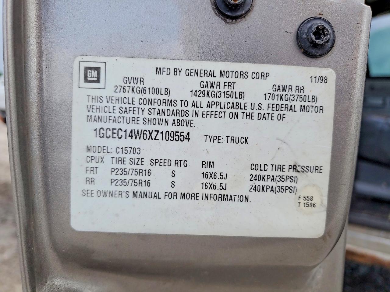 1999 CHEVROLET SILVERADO