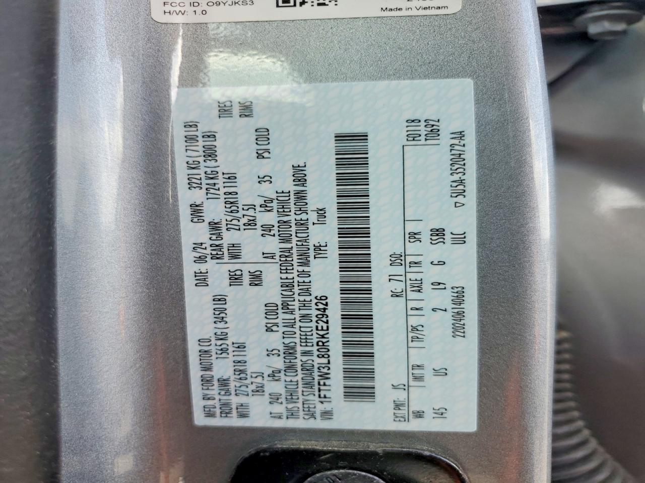 2024 FORD F150