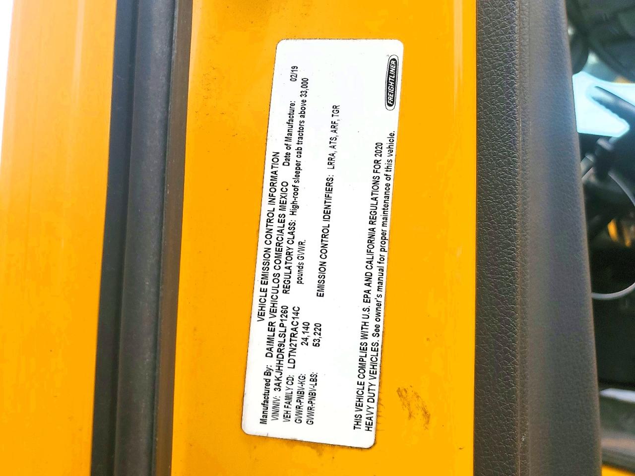 2020 FREIGHTLINER ALL OTHER