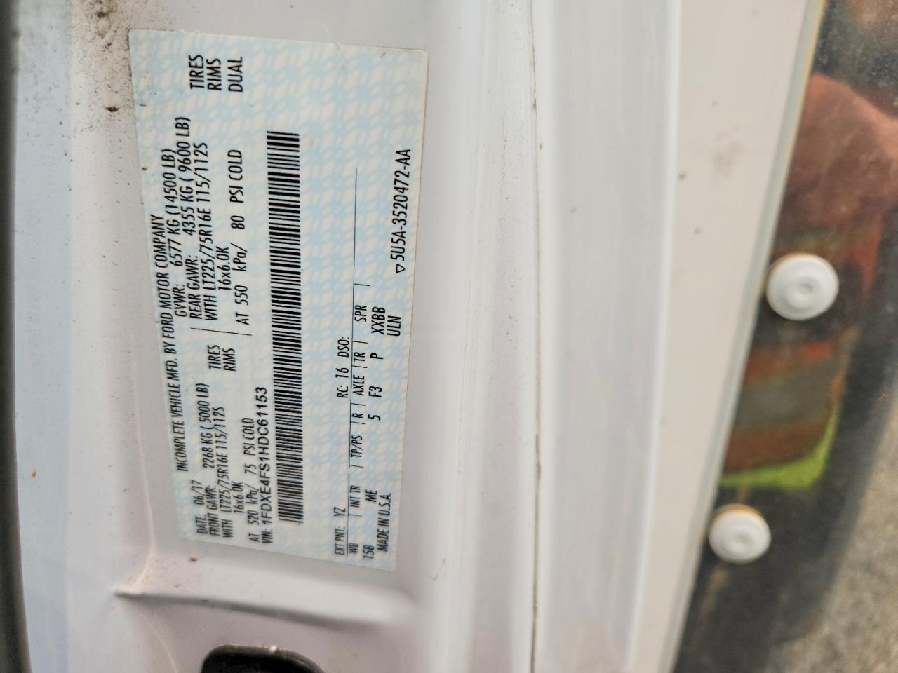 2017 FORD ECONOLINE