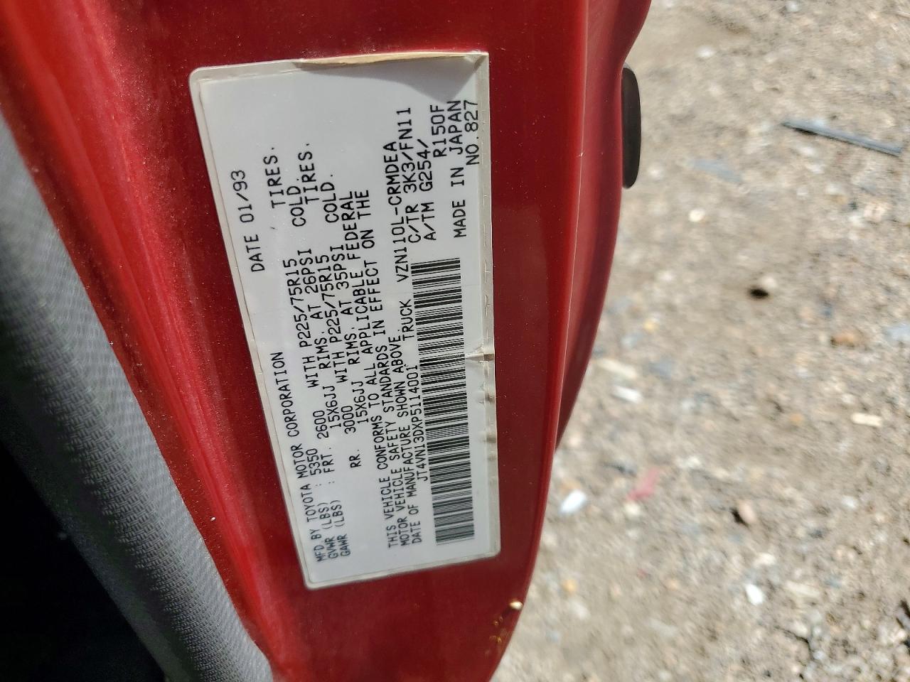 1993 TOYOTA ALL OTHER