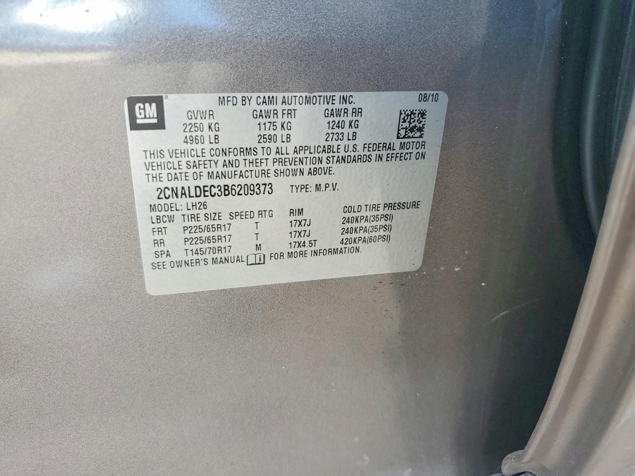 2011 CHEVROLET EQUINOX