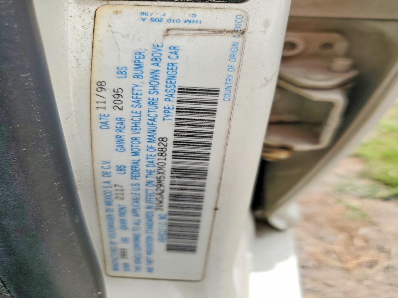 1999 VOLKSWAGEN JETTA