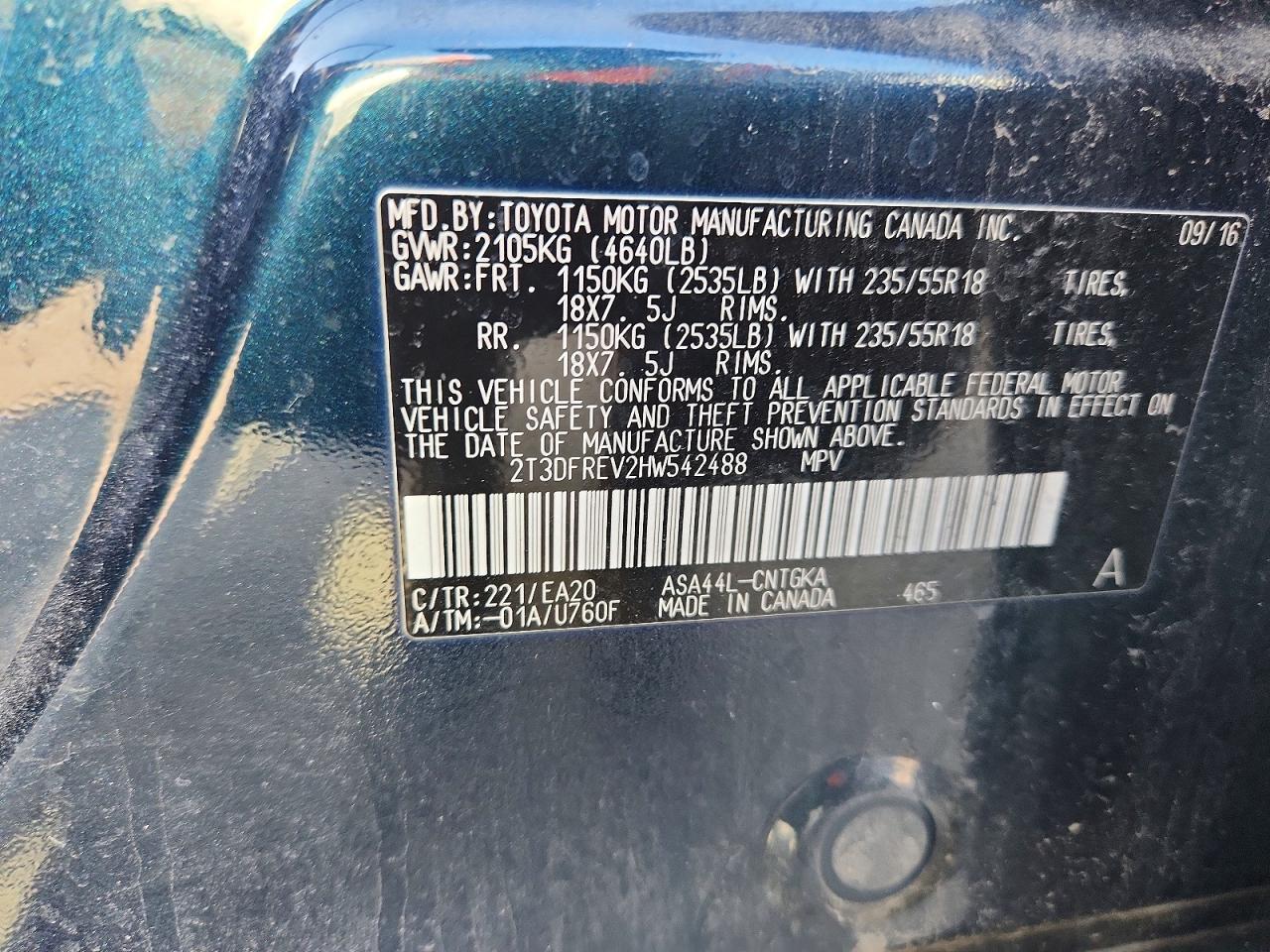2017 TOYOTA RAV4