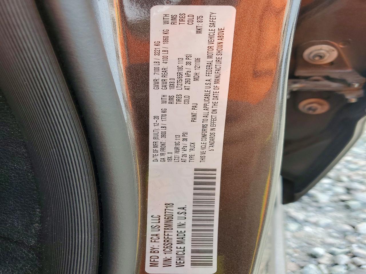 2021 RAM 1500