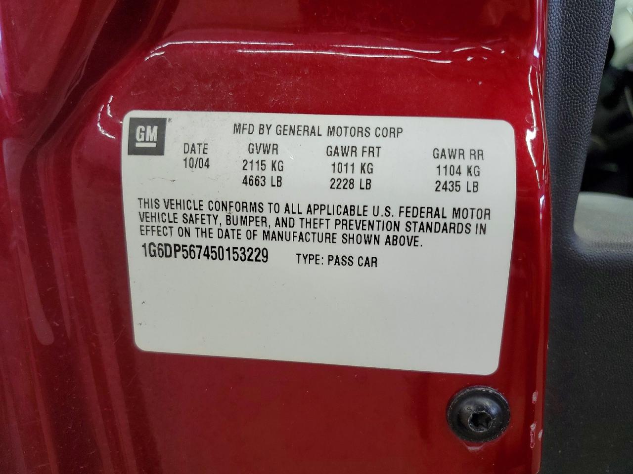 2005 CADILLAC CTS
