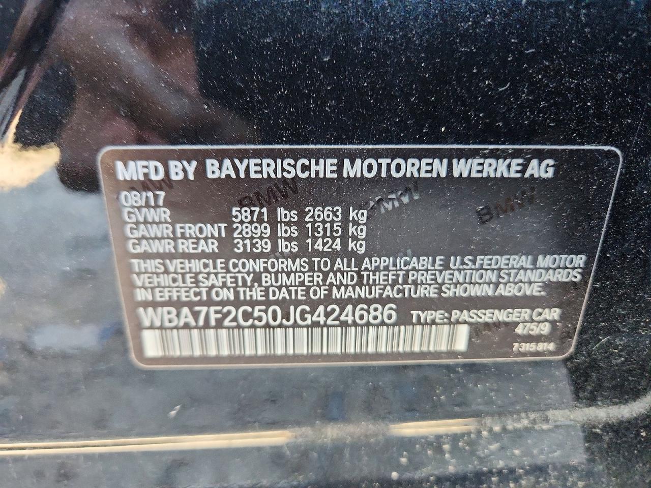 2018 BMW 7 SERIES
