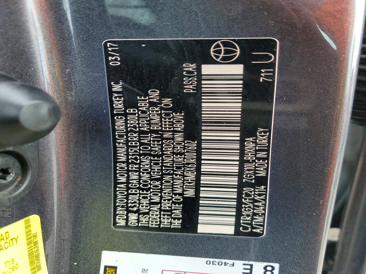 2018 TOYOTA C-HR