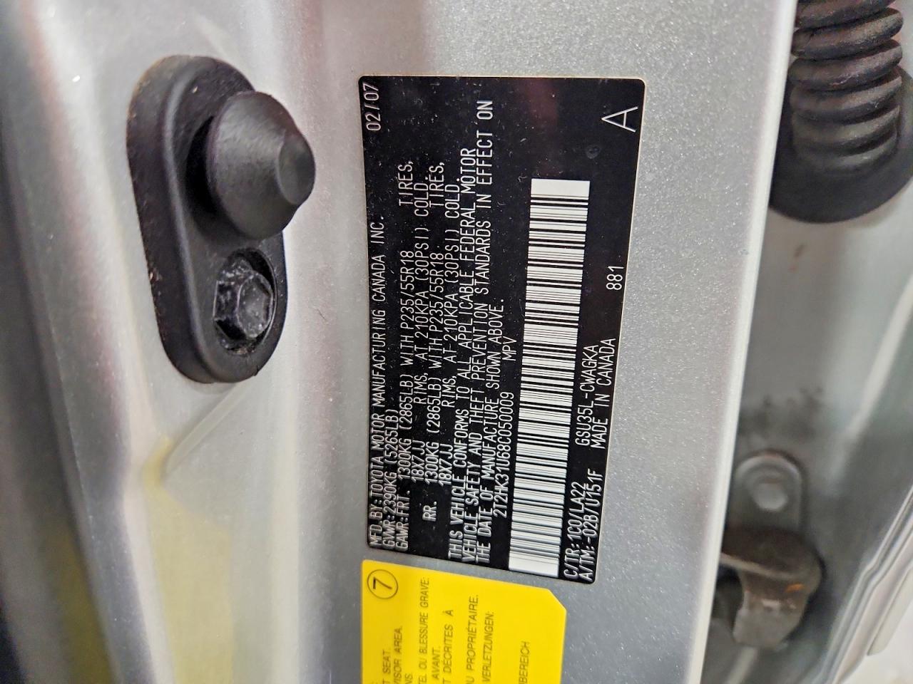 2008 LEXUS RX350