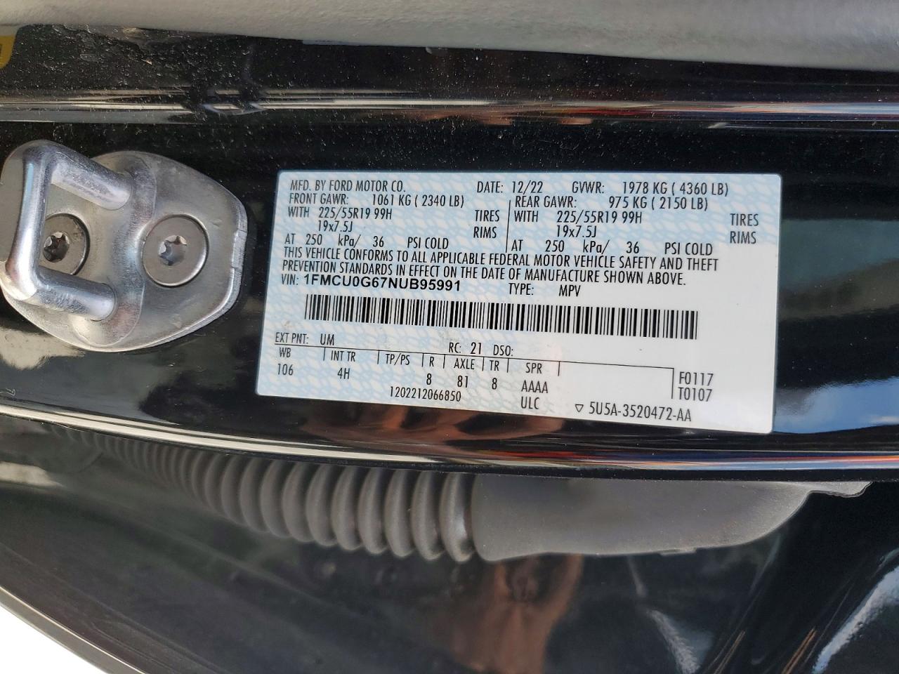 2022 FORD ESCAPE