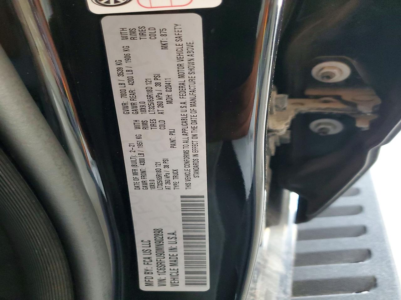 2021 RAM 1500