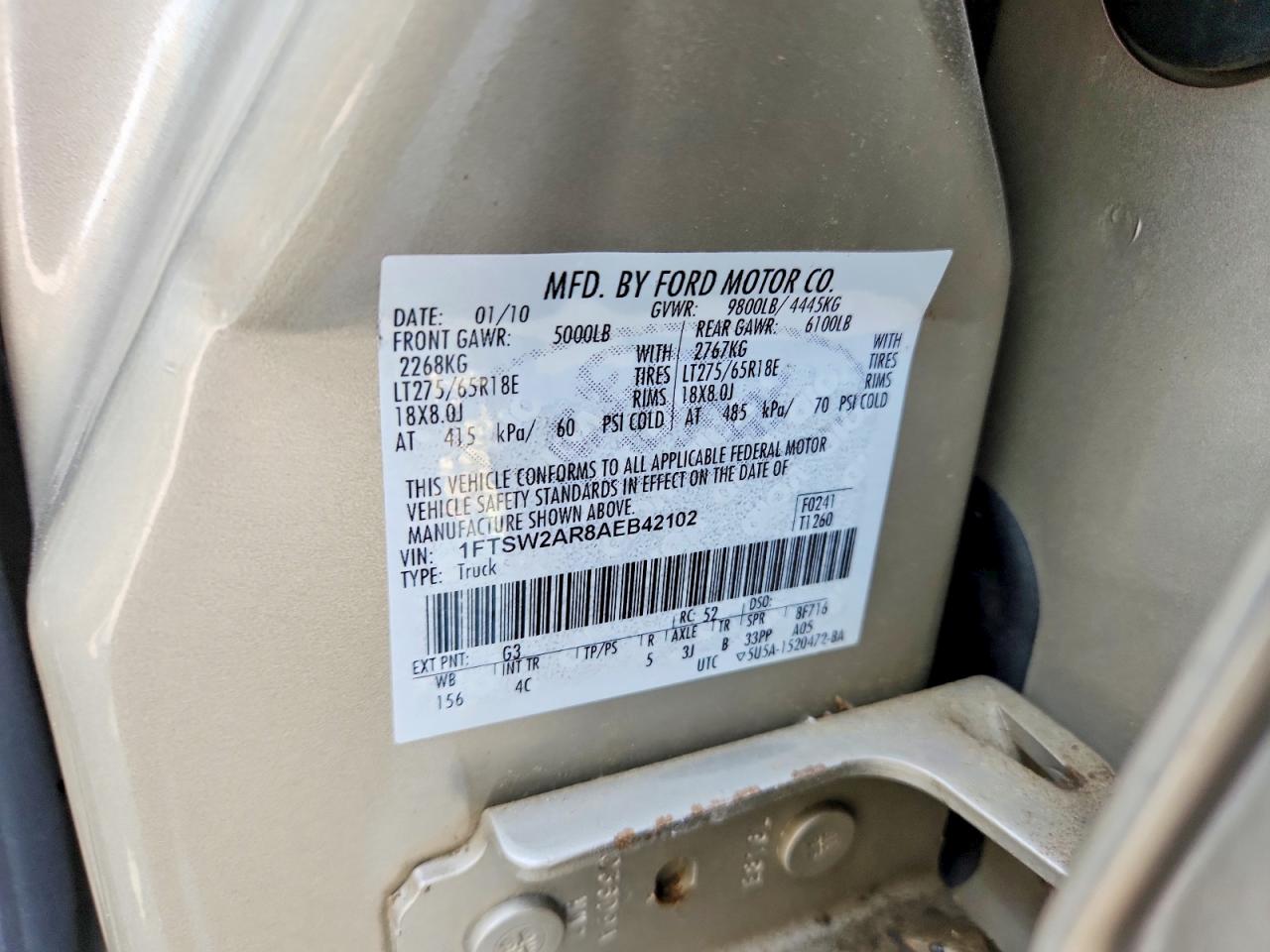 2010 FORD F250