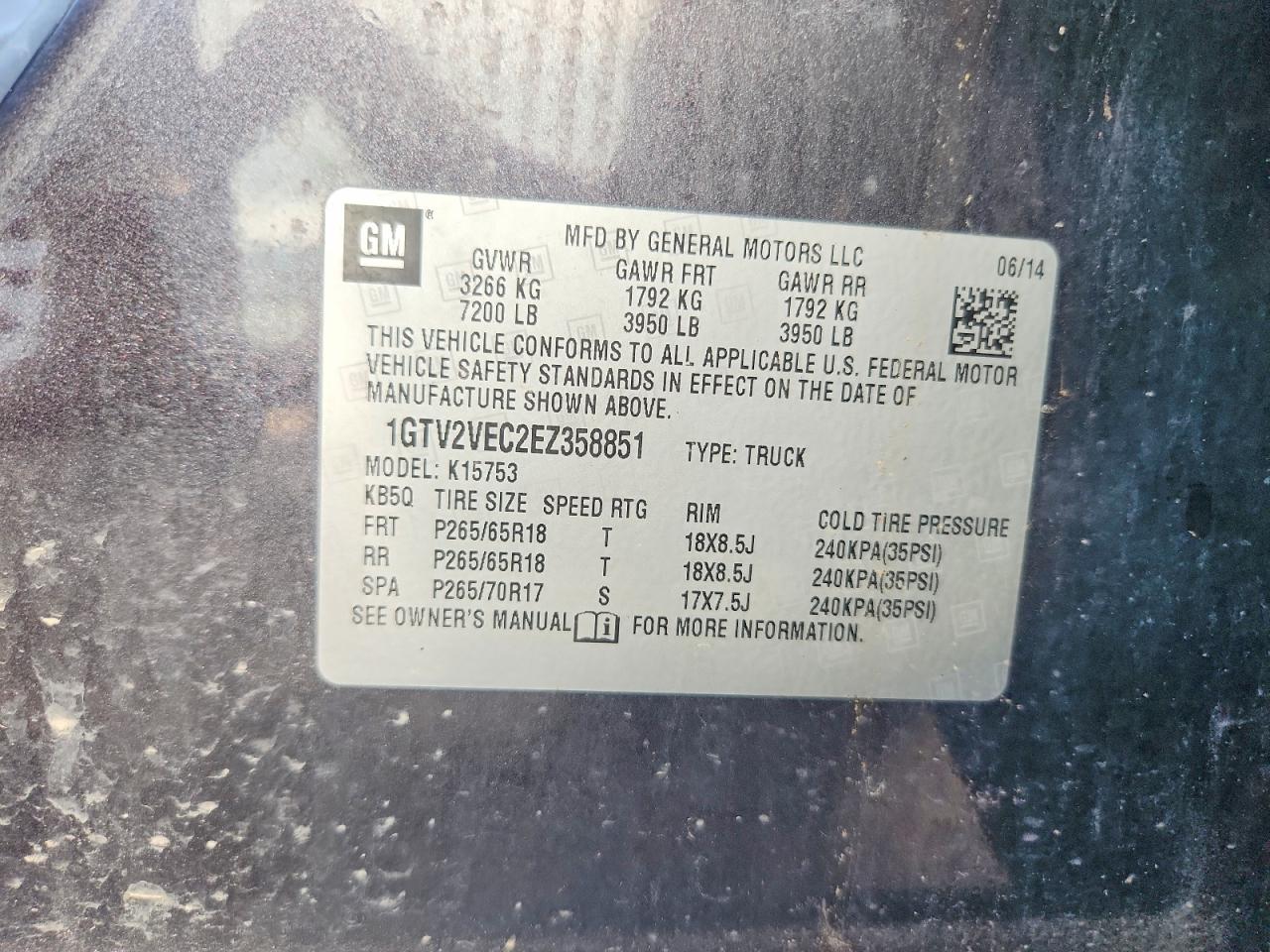 2014 GMC SIERRA
