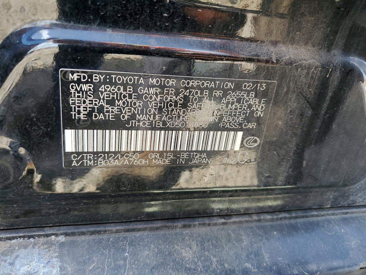 2013 LEXUS GS350