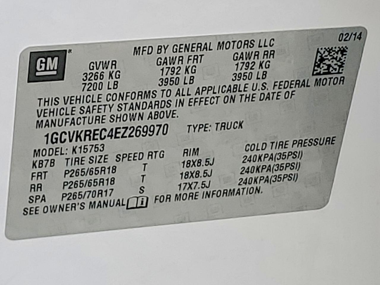 2014 CHEVROLET ALL Models