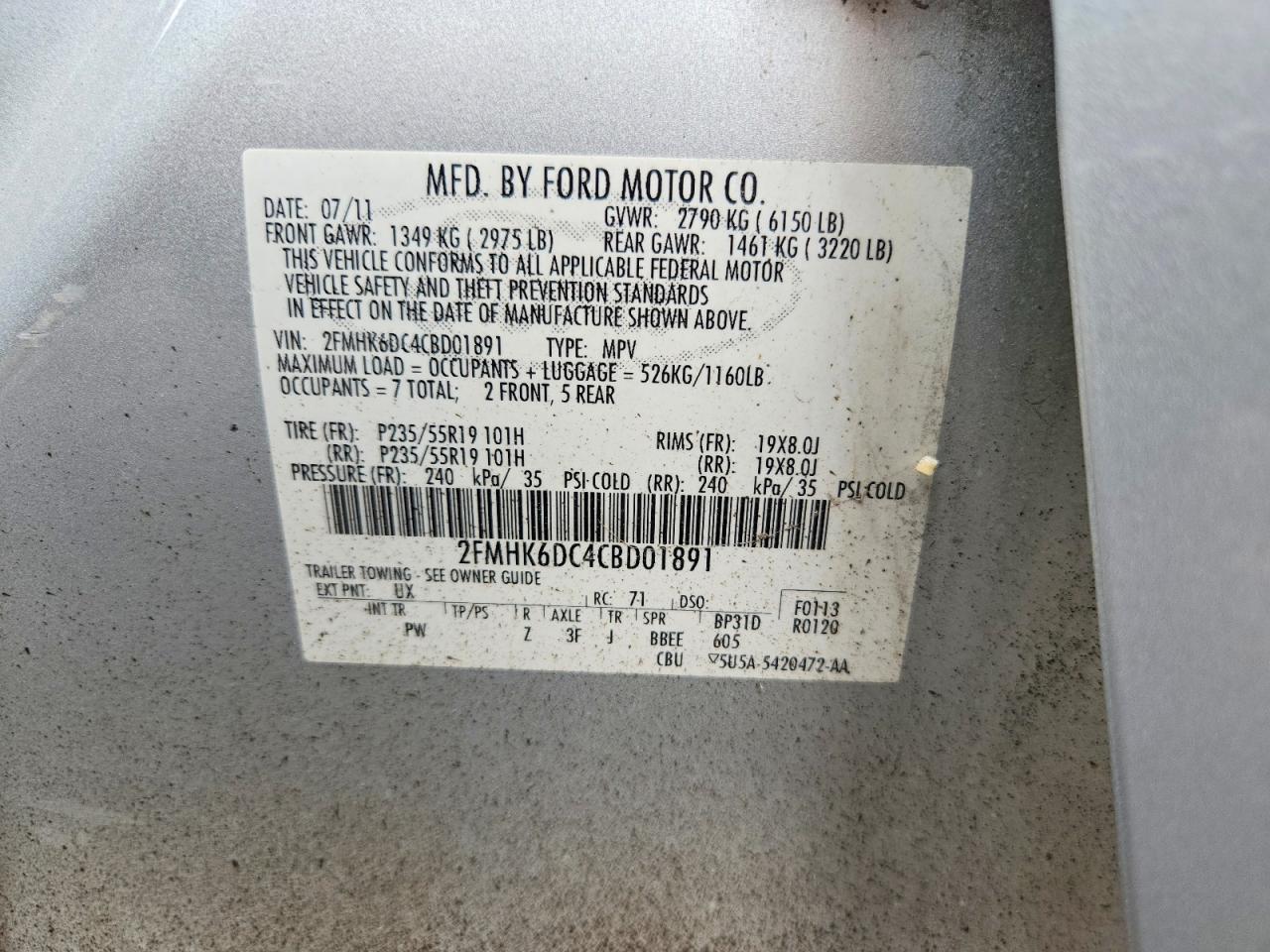 2012 FORD FLEX