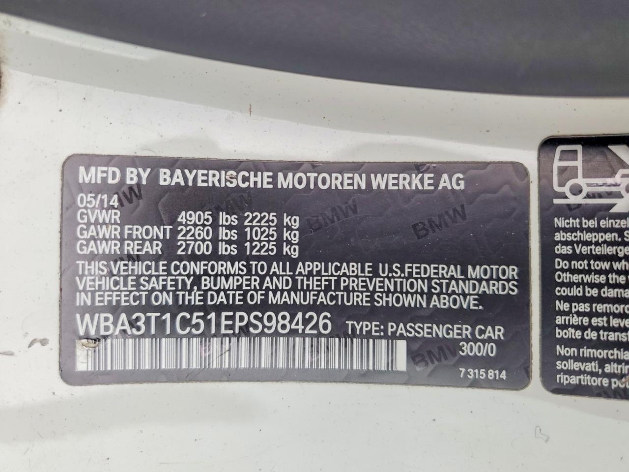 2014 BMW 4 SERIES