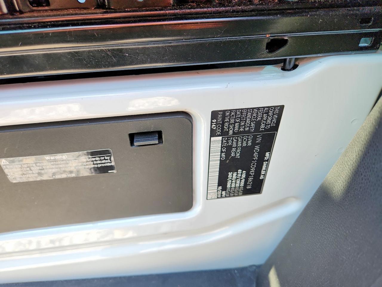 2019 MERCEDES SPRINTER
