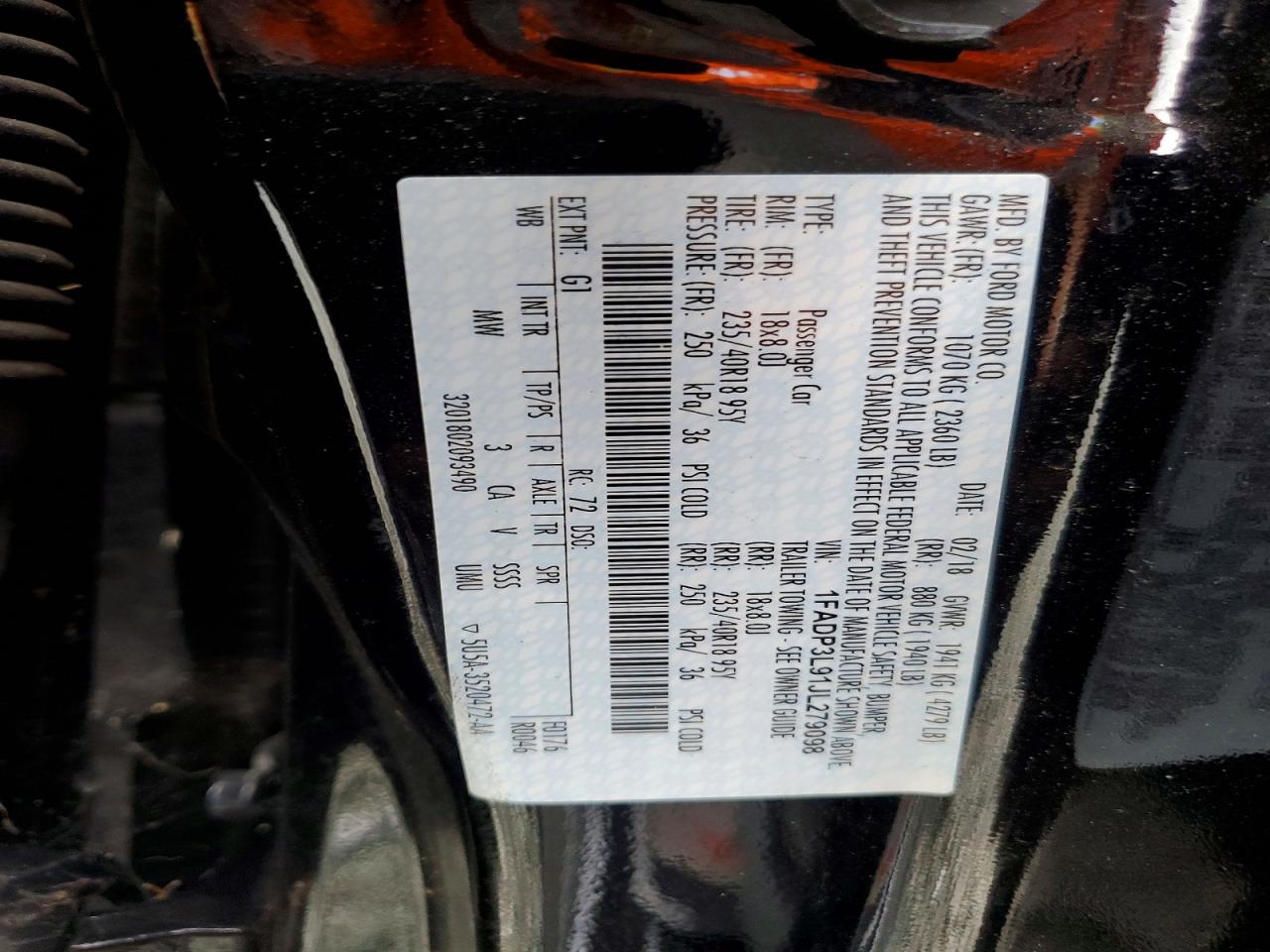 2018 FORD FOCUS