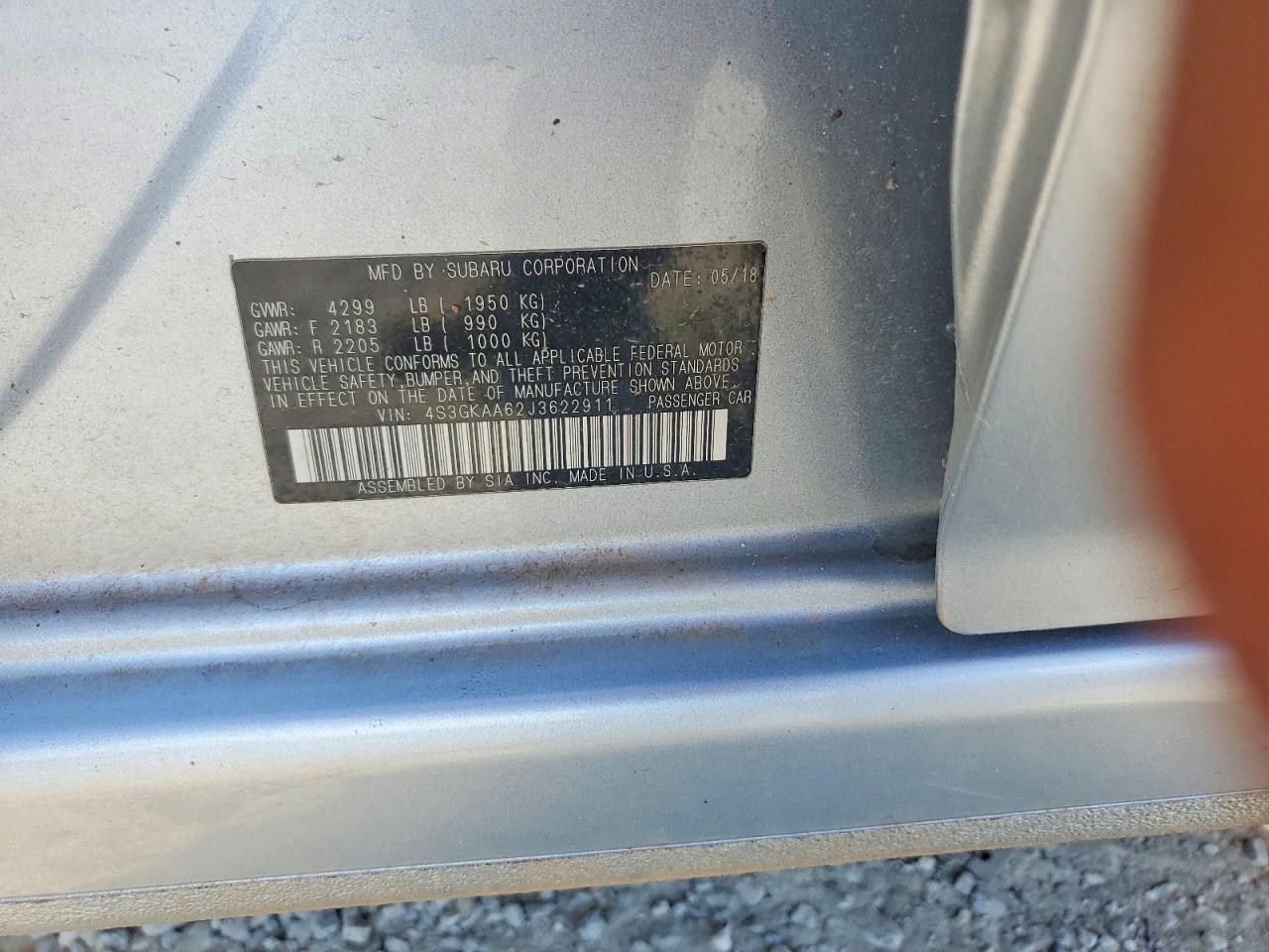 2018 SUBARU IMPREZA