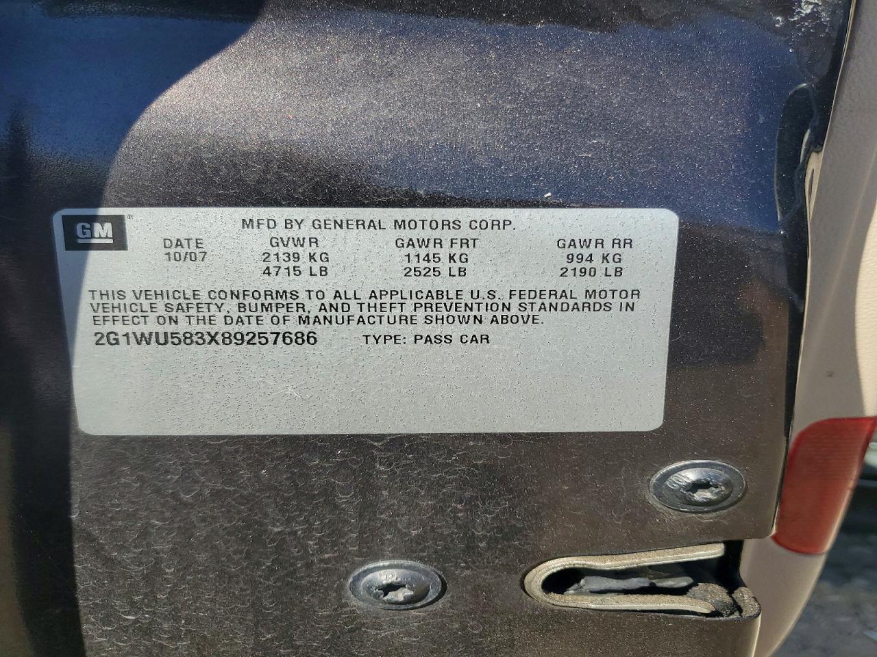 2008 CHEVROLET IMPALA